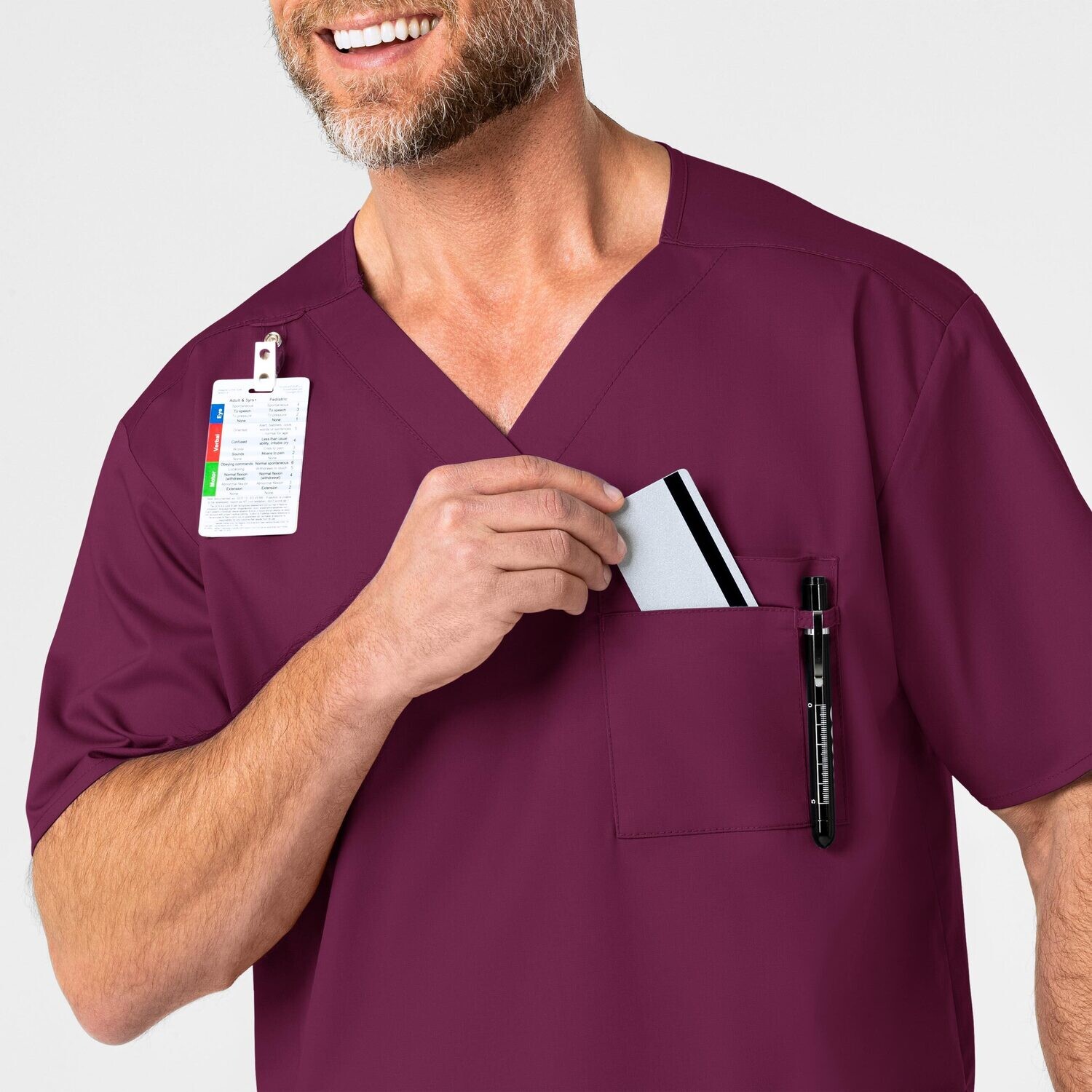 Casacca uomo 103 scollo a V wine