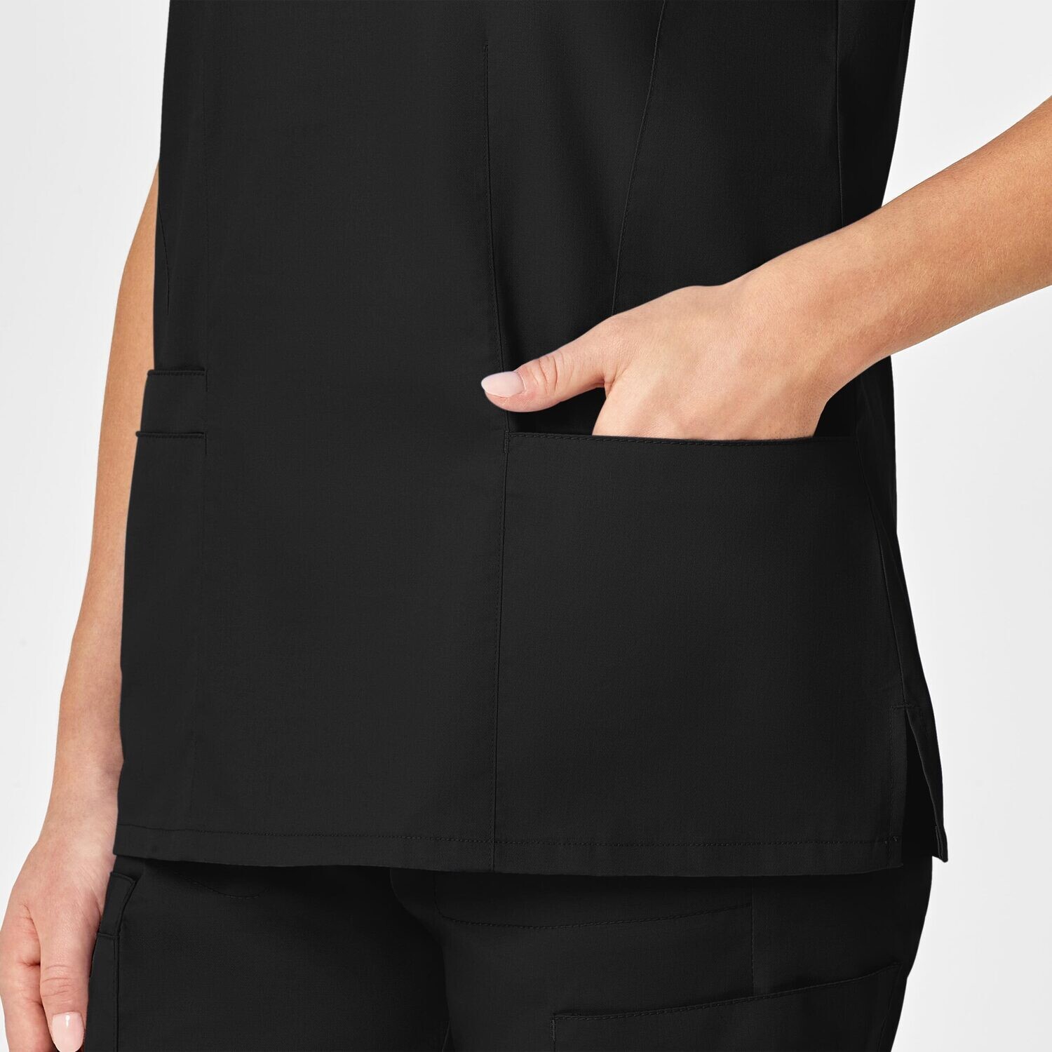 Casacca donna 105 scollo a V black