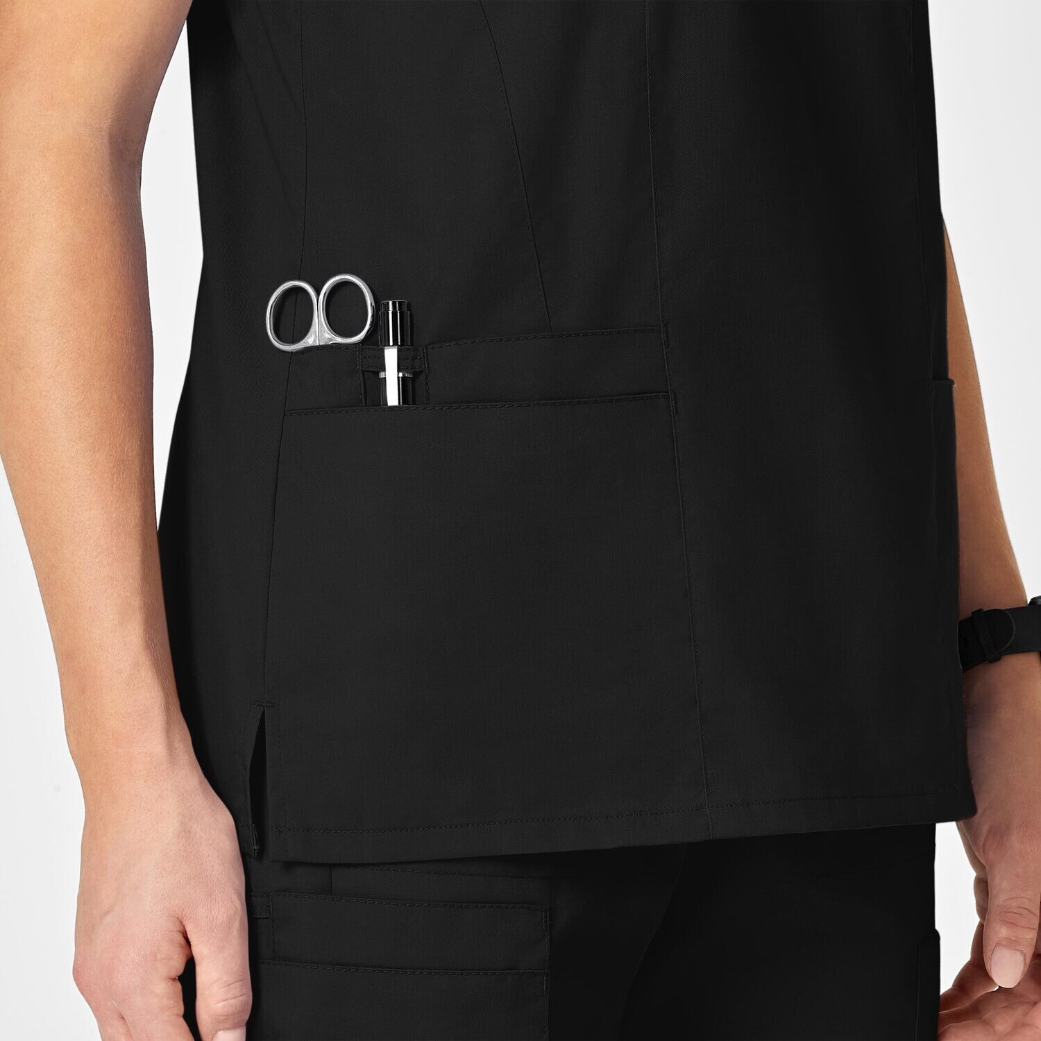 Casacca donna 105 scollo a V black
