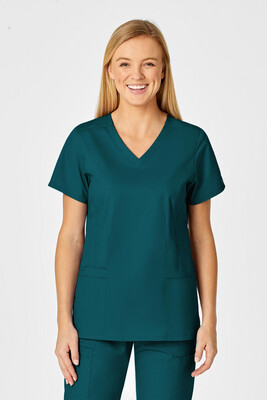 Casacca donna 105 scollo a V caribbean blue