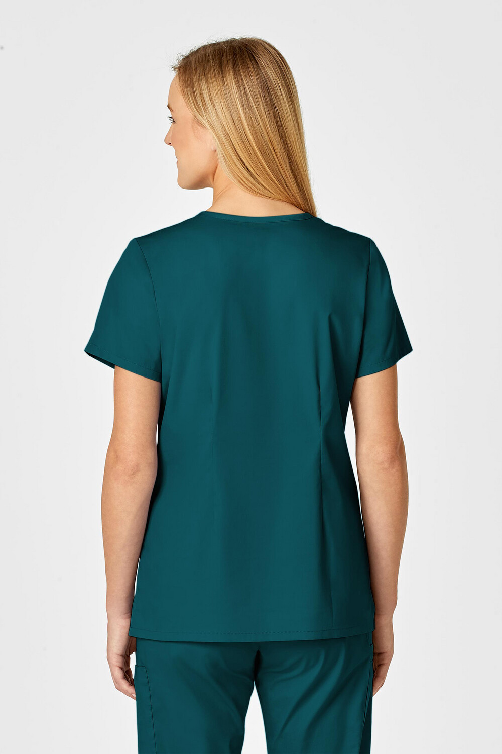 Casacca donna 105 scollo a V caribbean blue