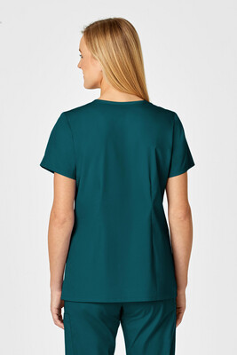 Casacca donna 105 scollo a V caribbean blue
