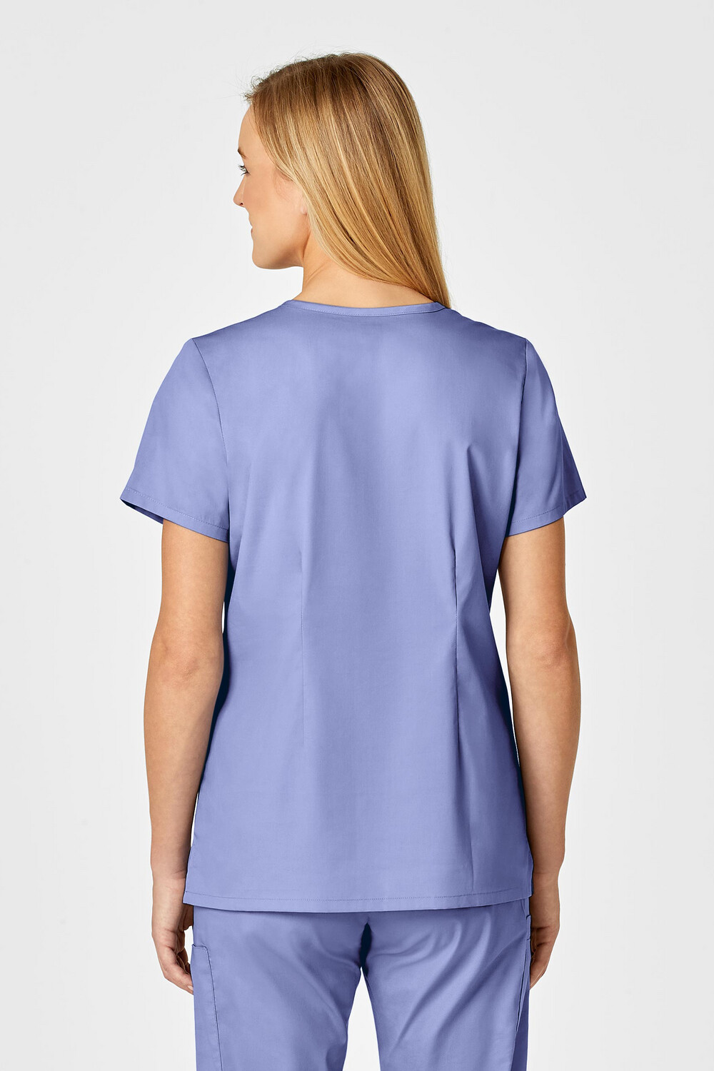 Casacca donna 105 scollo a V ceil blue