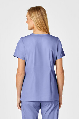 Casacca donna 105 scollo a V ceil blue