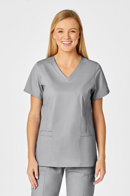 Casacca donna 105 scollo a V grey