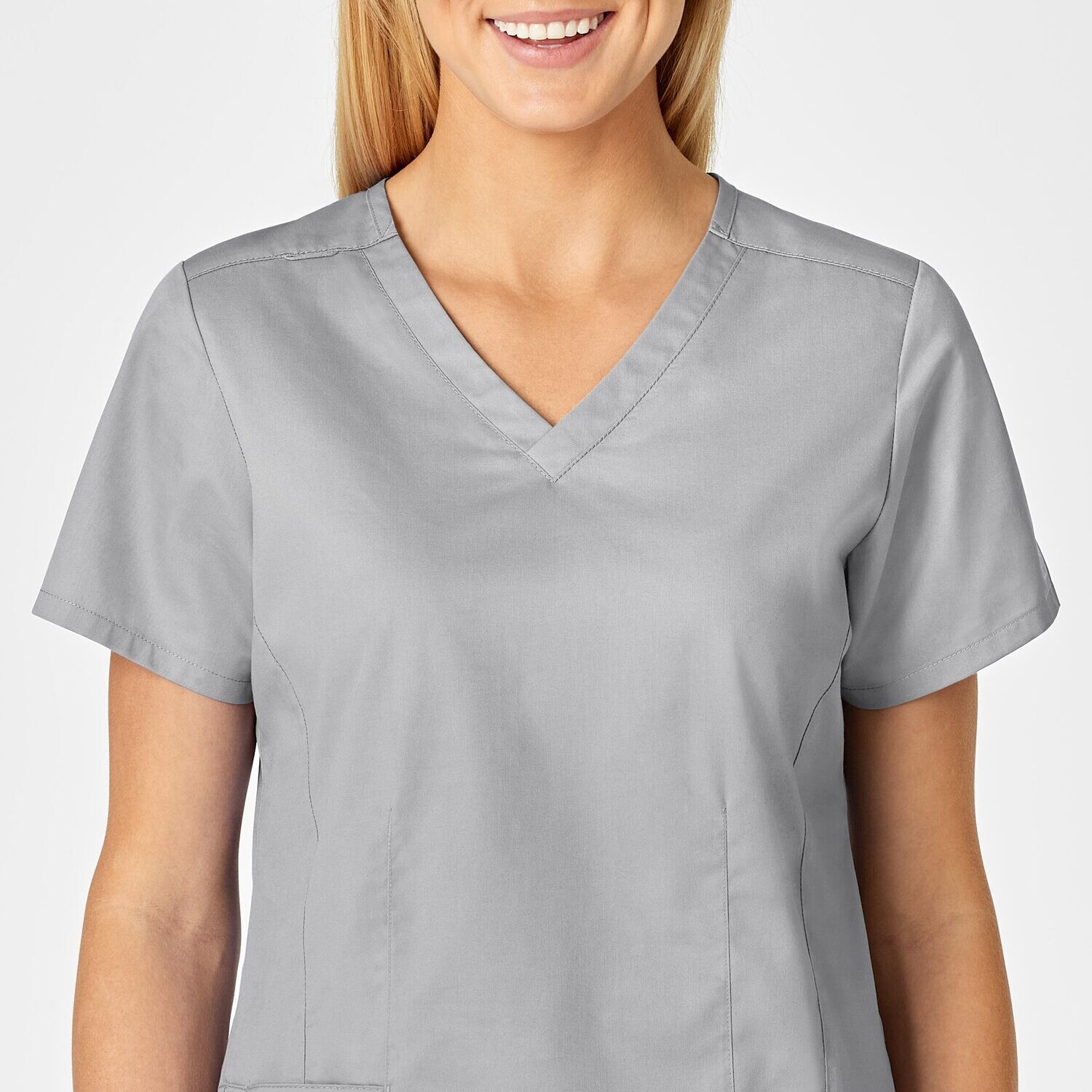 Casacca donna 105 scollo a V grey
