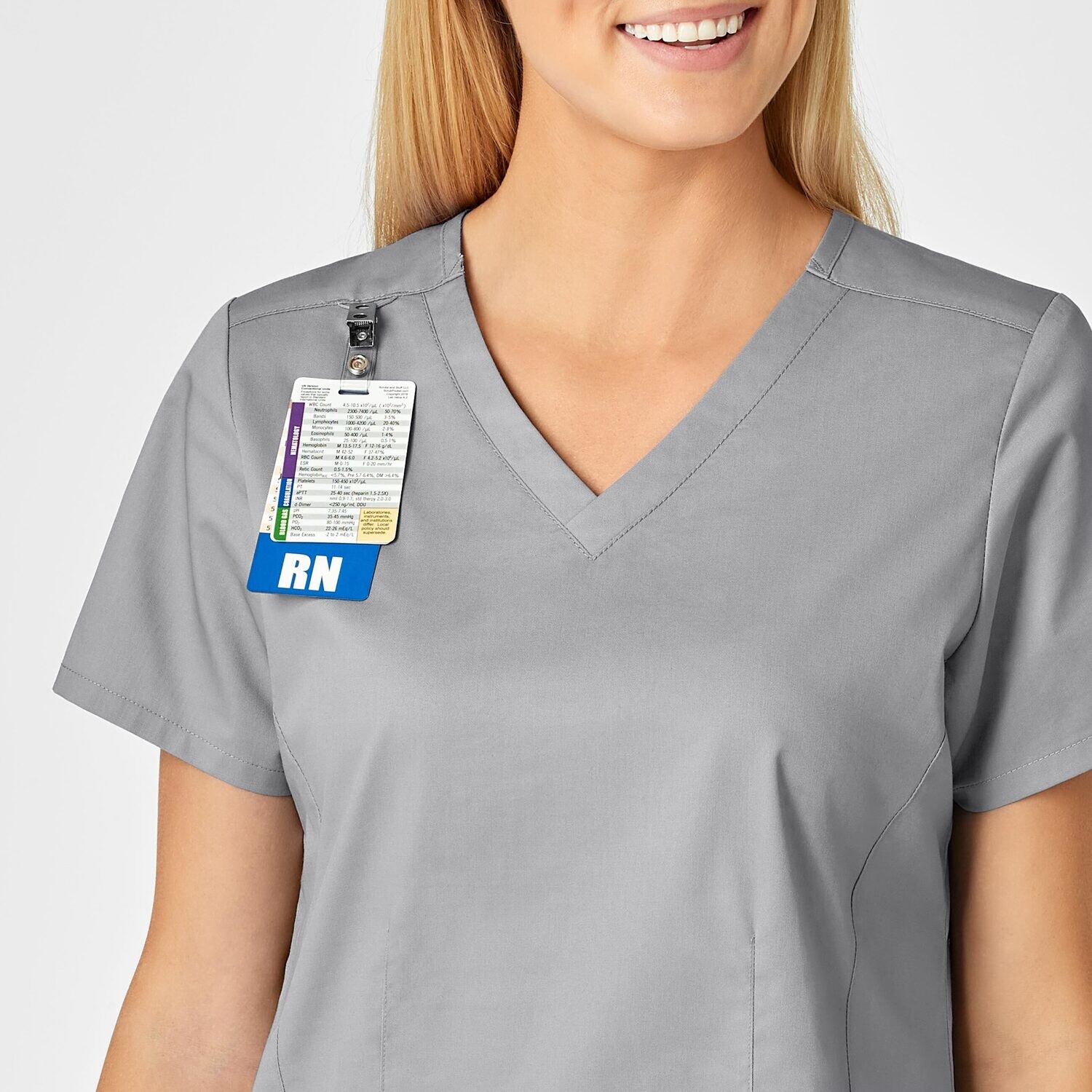 Casacca donna 105 scollo a V grey