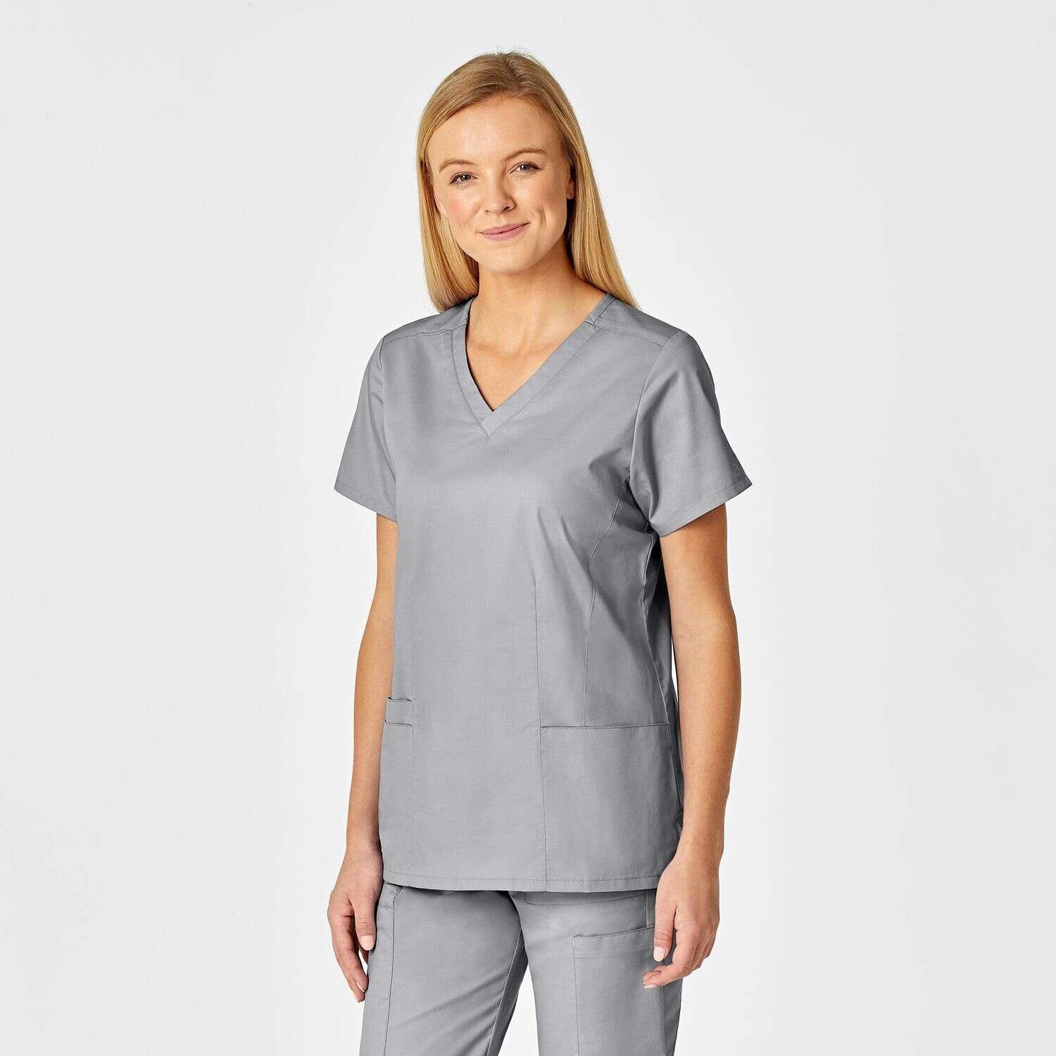 Casacca donna 105 scollo a V grey