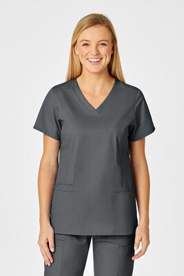 Casacca donna 105 scollo a V pewter