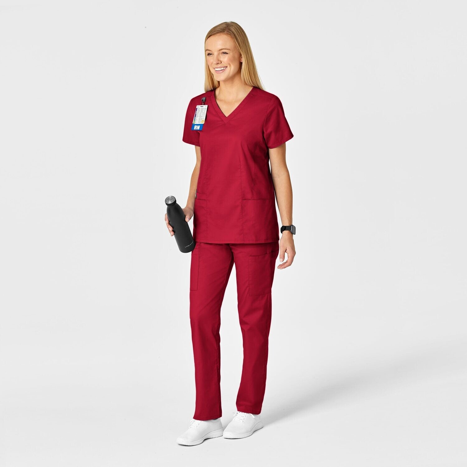 Casacca donna 105 scollo a V red