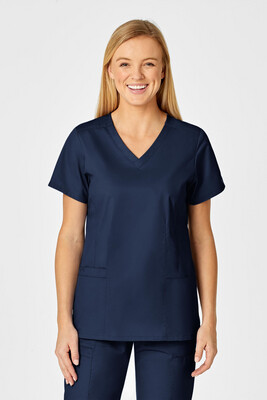 Casacca donna 105 scollo a V navy blue