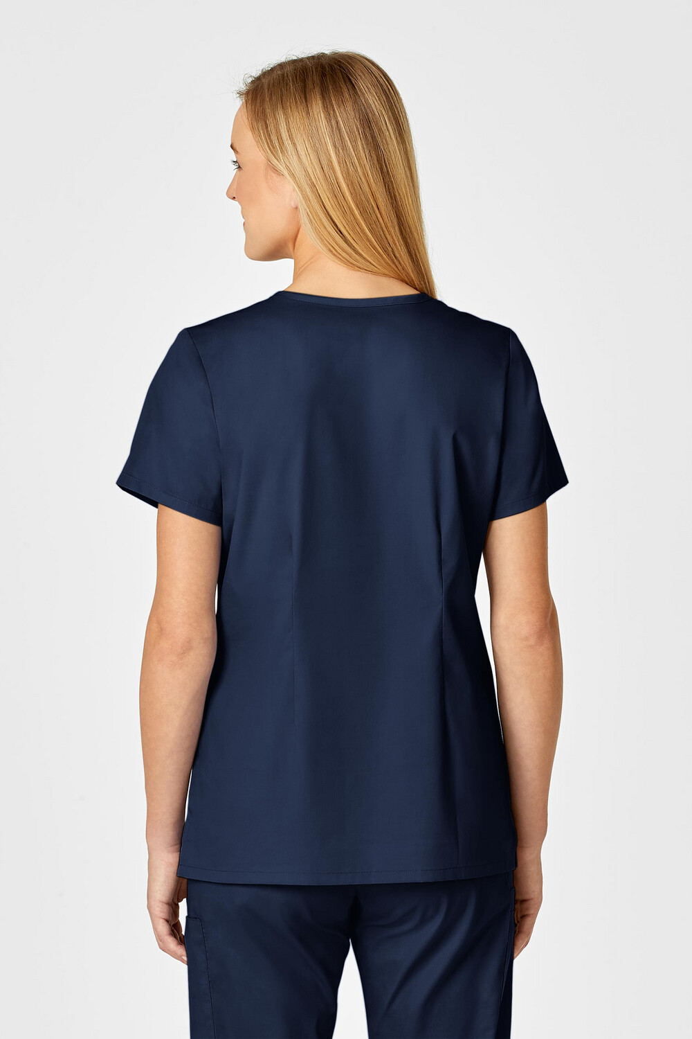 Casacca donna 105 scollo a V navy blue