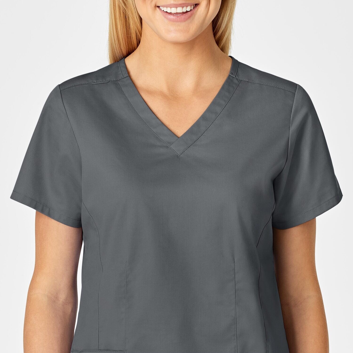 Casacca donna 105 scollo a V pewter