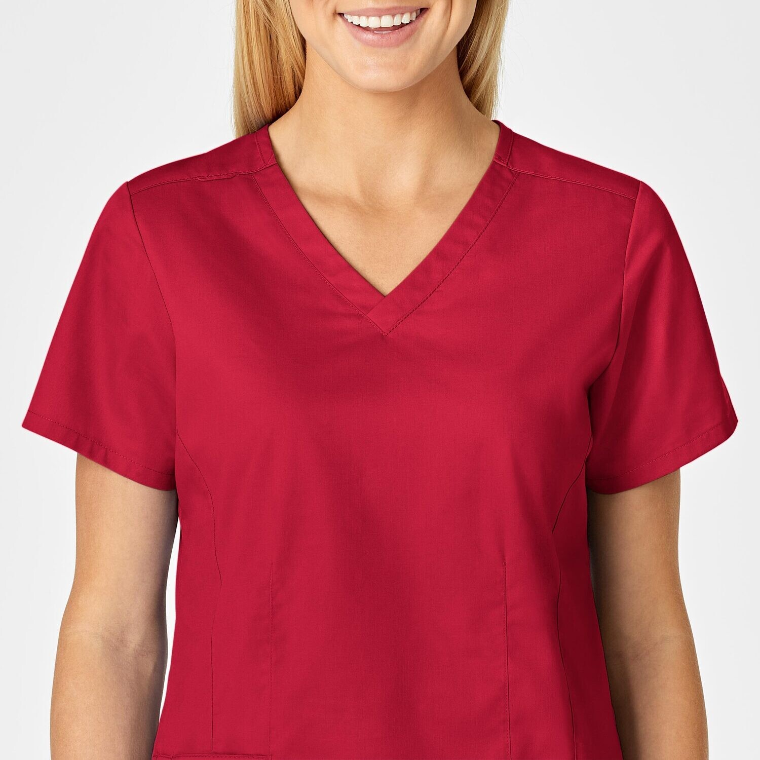 Casacca donna 105 scollo a V red