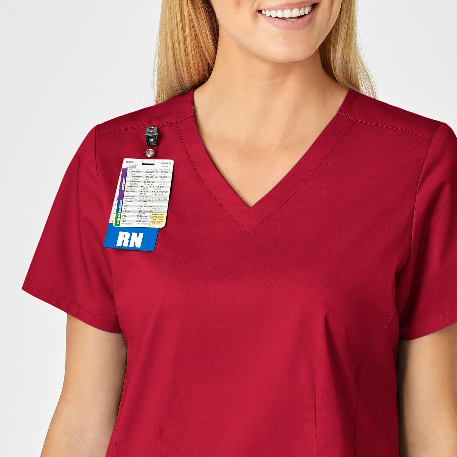 Casacca donna 105 scollo a V red