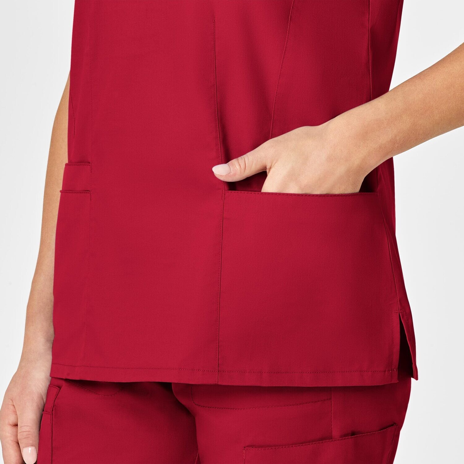 Casacca donna 105 scollo a V red