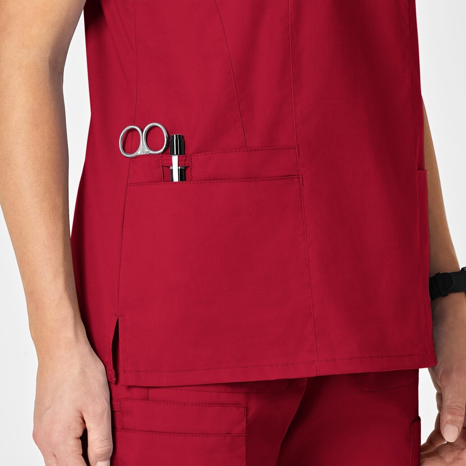 Casacca donna 105 scollo a V red