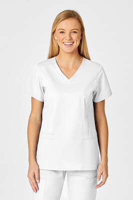 Casacca donna 105 scollo a V white
