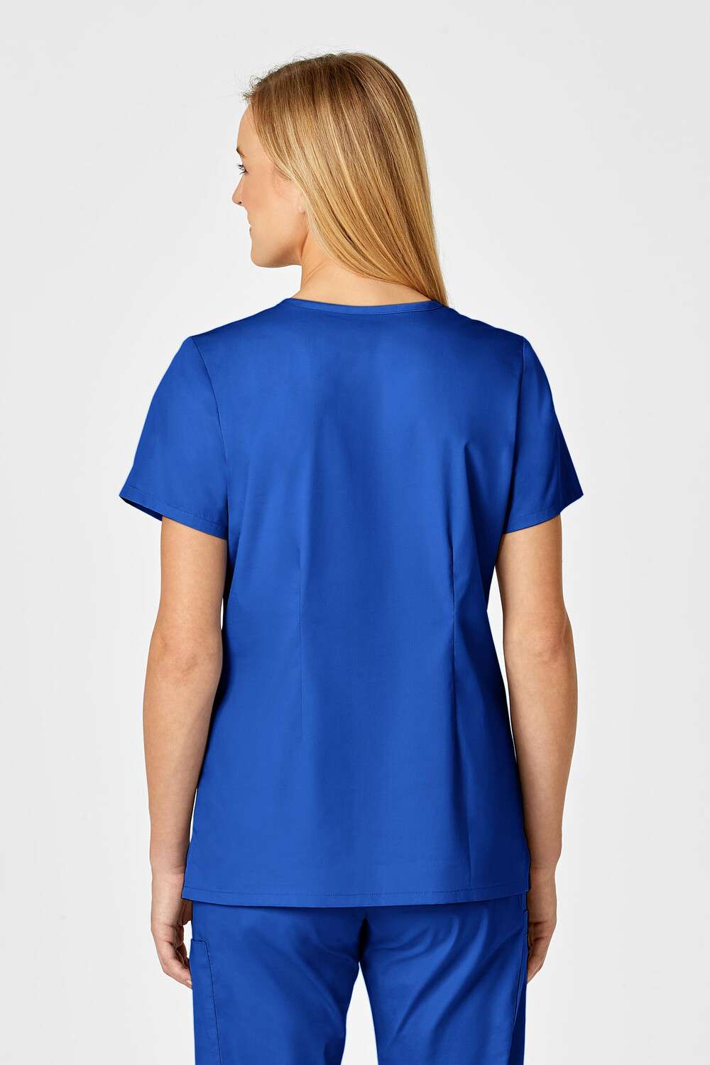 Casacca donna 105 scollo a V royal blue
