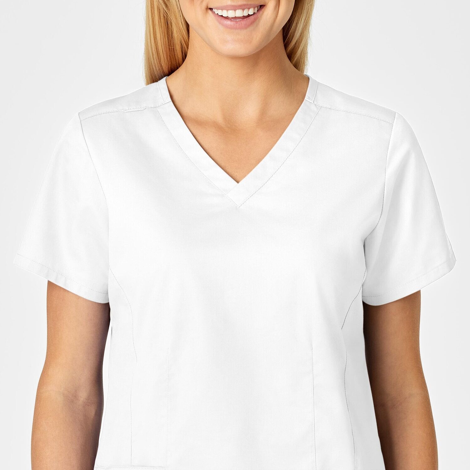 Casacca donna 105 scollo a V white