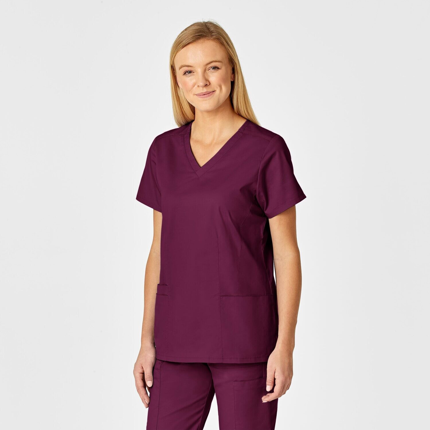 Casacca donna 105 scollo a V wine