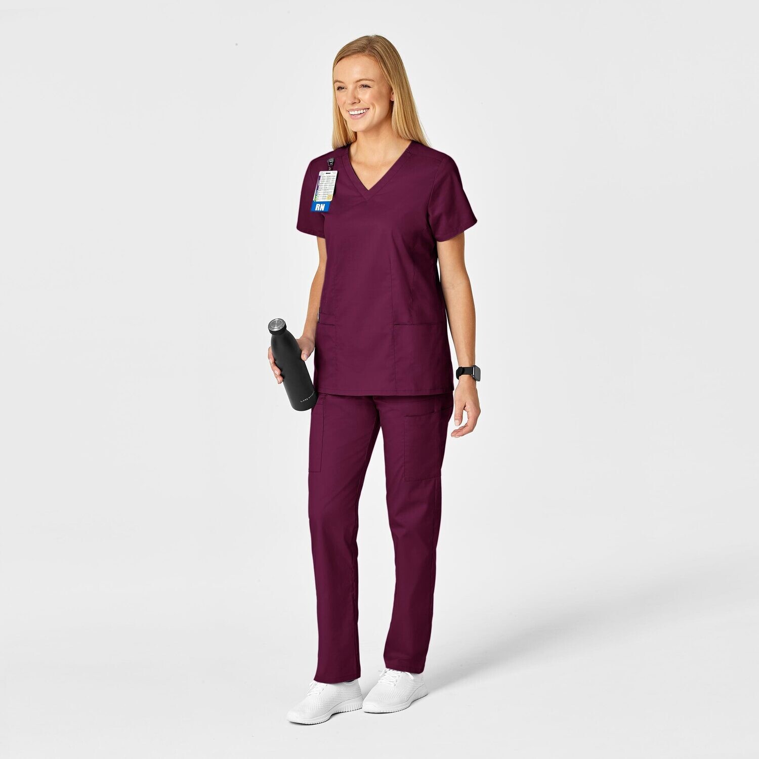Casacca donna 105 scollo a V wine