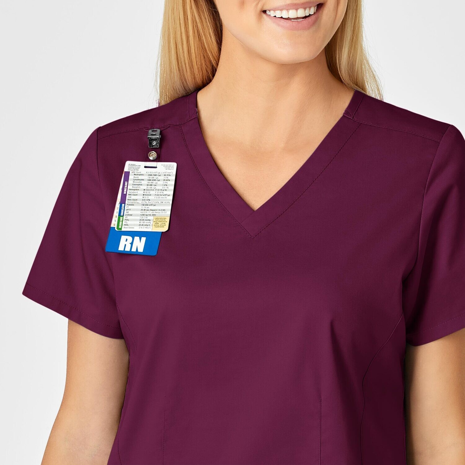 Casacca donna 105 scollo a V wine