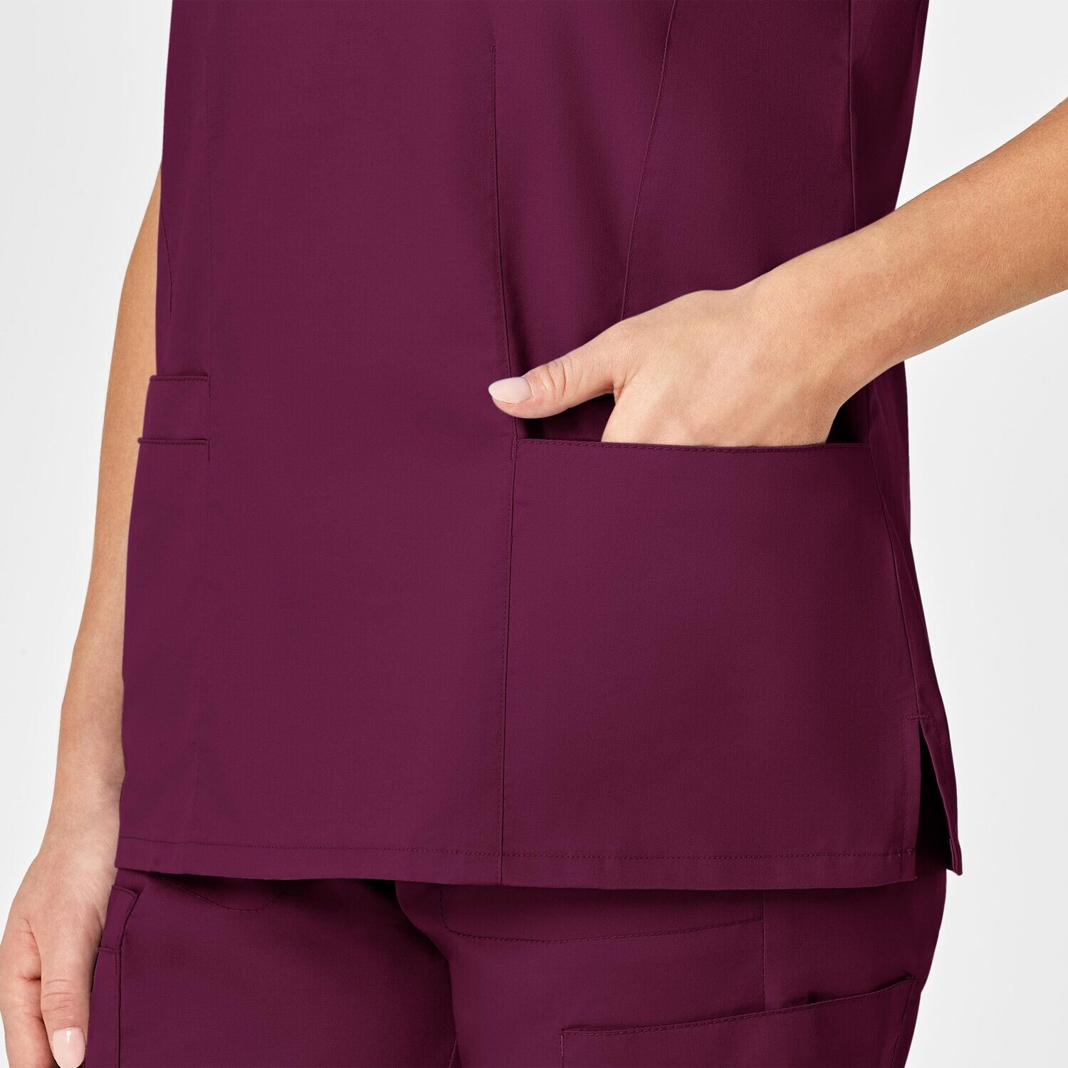 Casacca donna 105 scollo a V wine