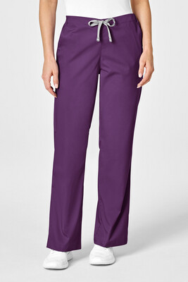 Pantalone donna 502 svasato eggplant