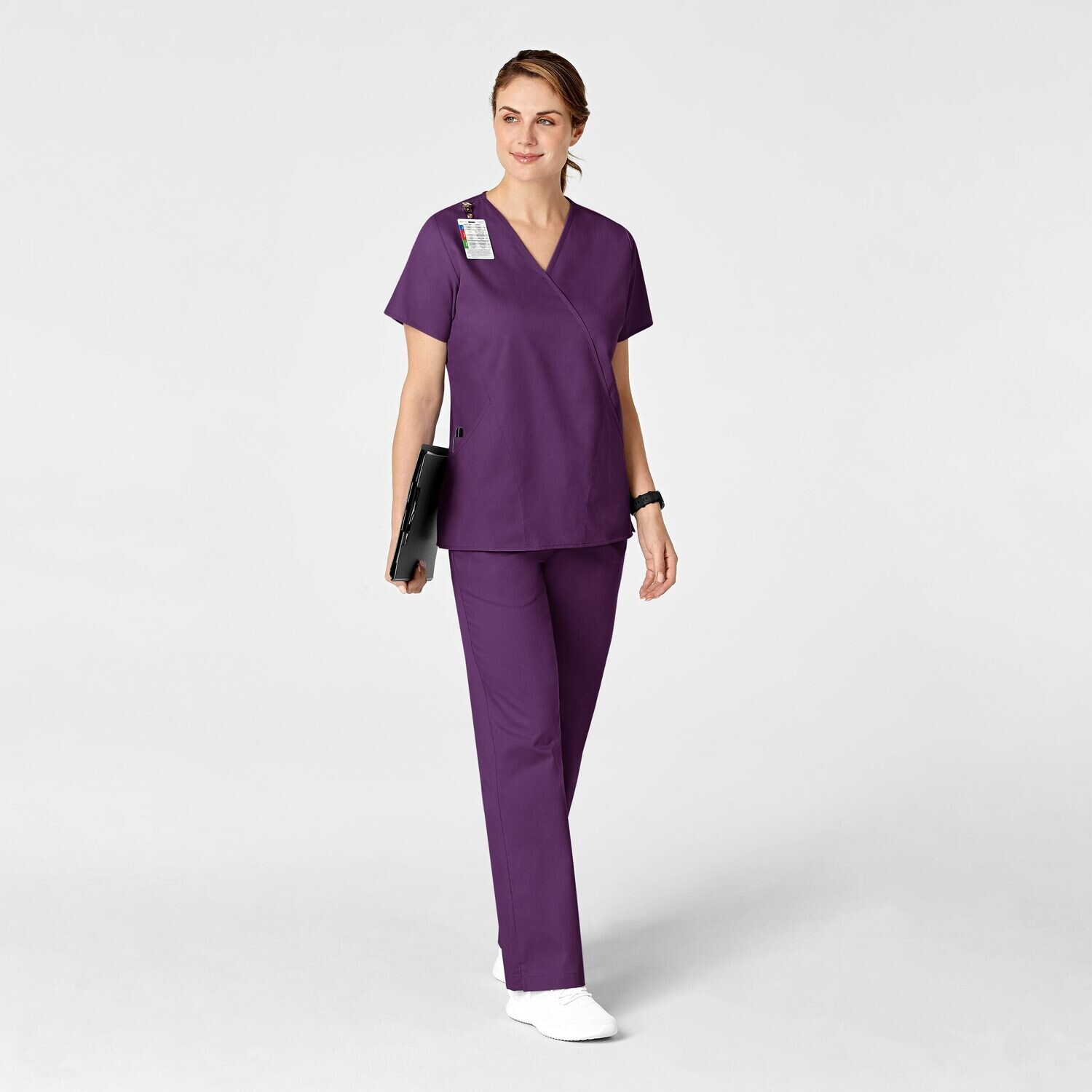Pantalone donna 502 svasato eggplant