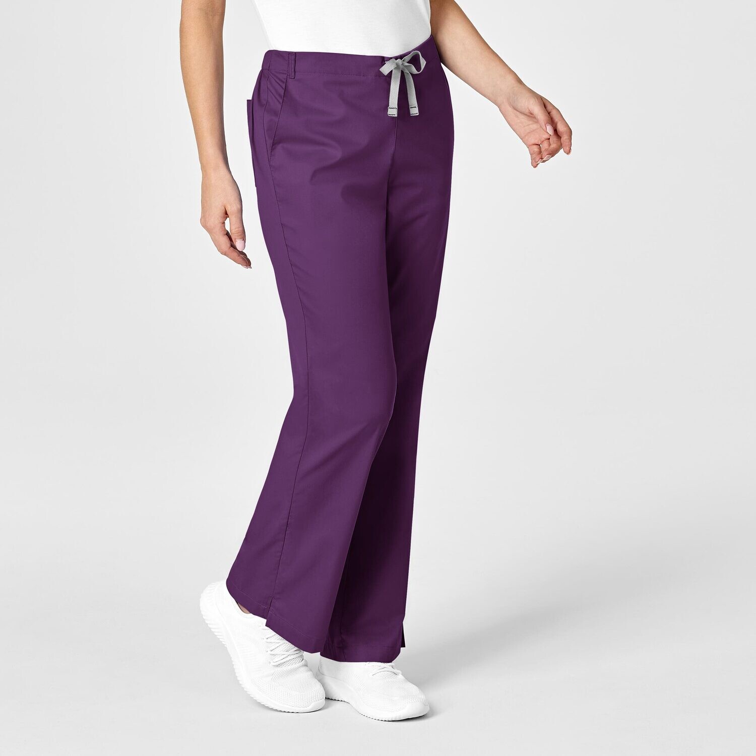 Pantalone donna 502 svasato eggplant