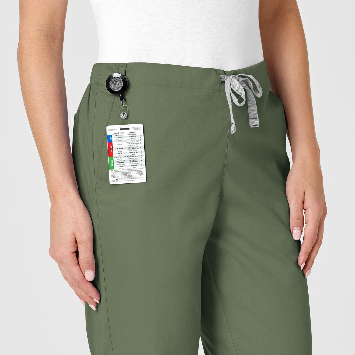 Pantalone donna 502 svasato olive