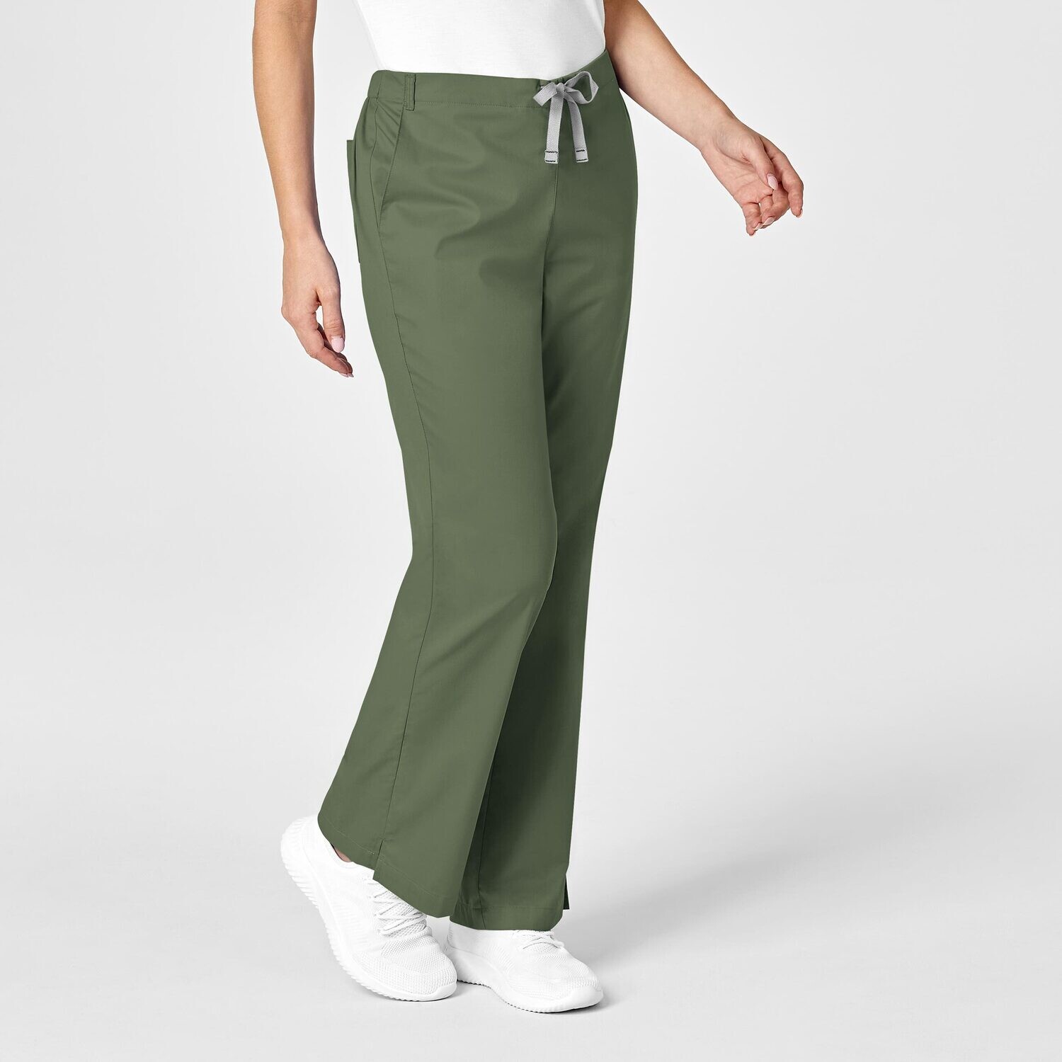 Pantalone donna 502 svasato olive