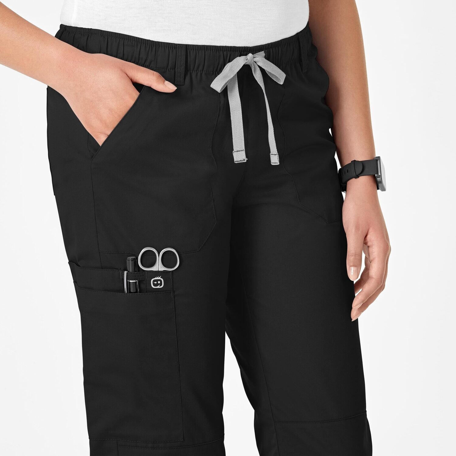 Pantalone donna 504 cargo black