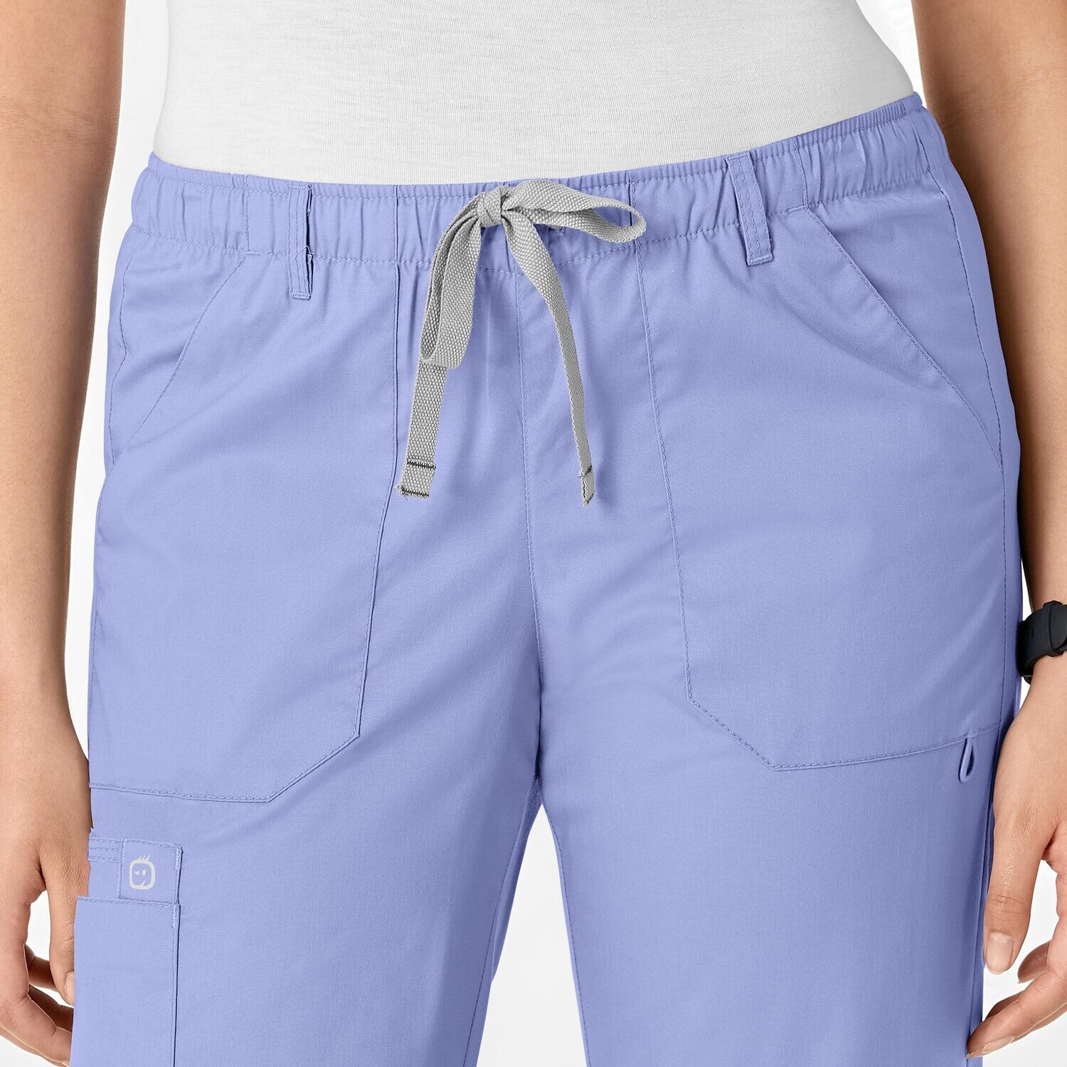 Pantalone donna 504 cargo ceil blue