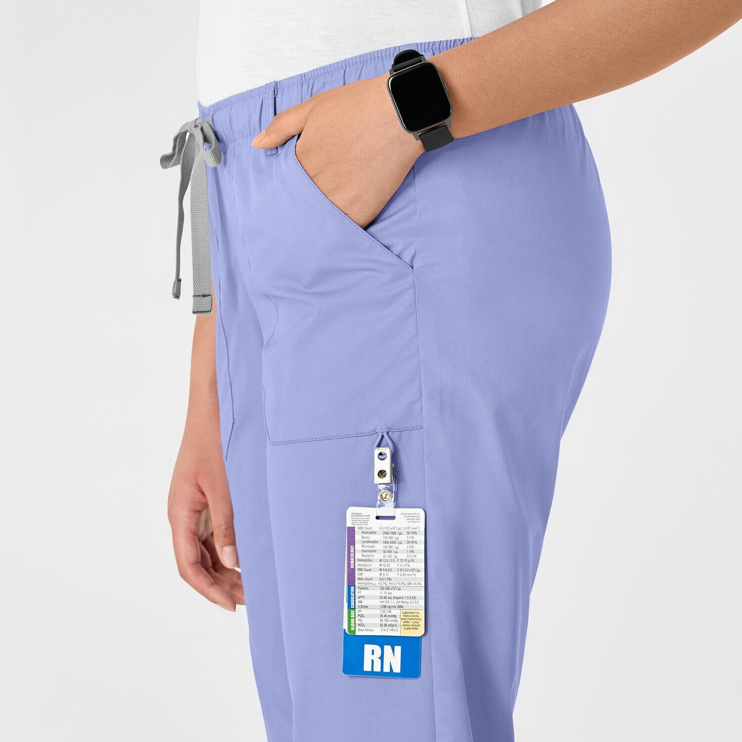 Pantalone donna 504 cargo ceil blue