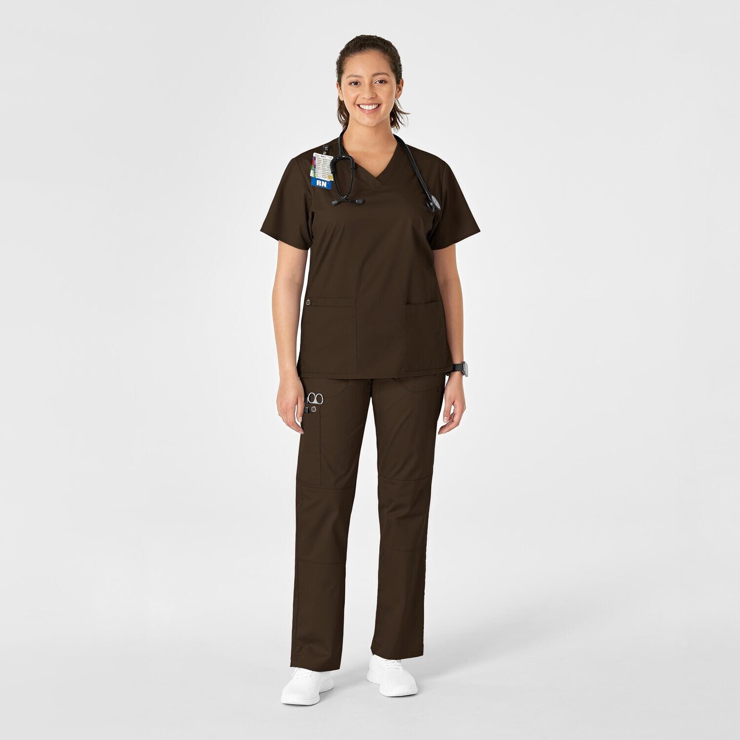 Pantalone donna 504 cargo chocolate