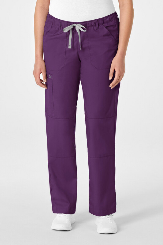 Pantalone donna 504 cargo eggplant