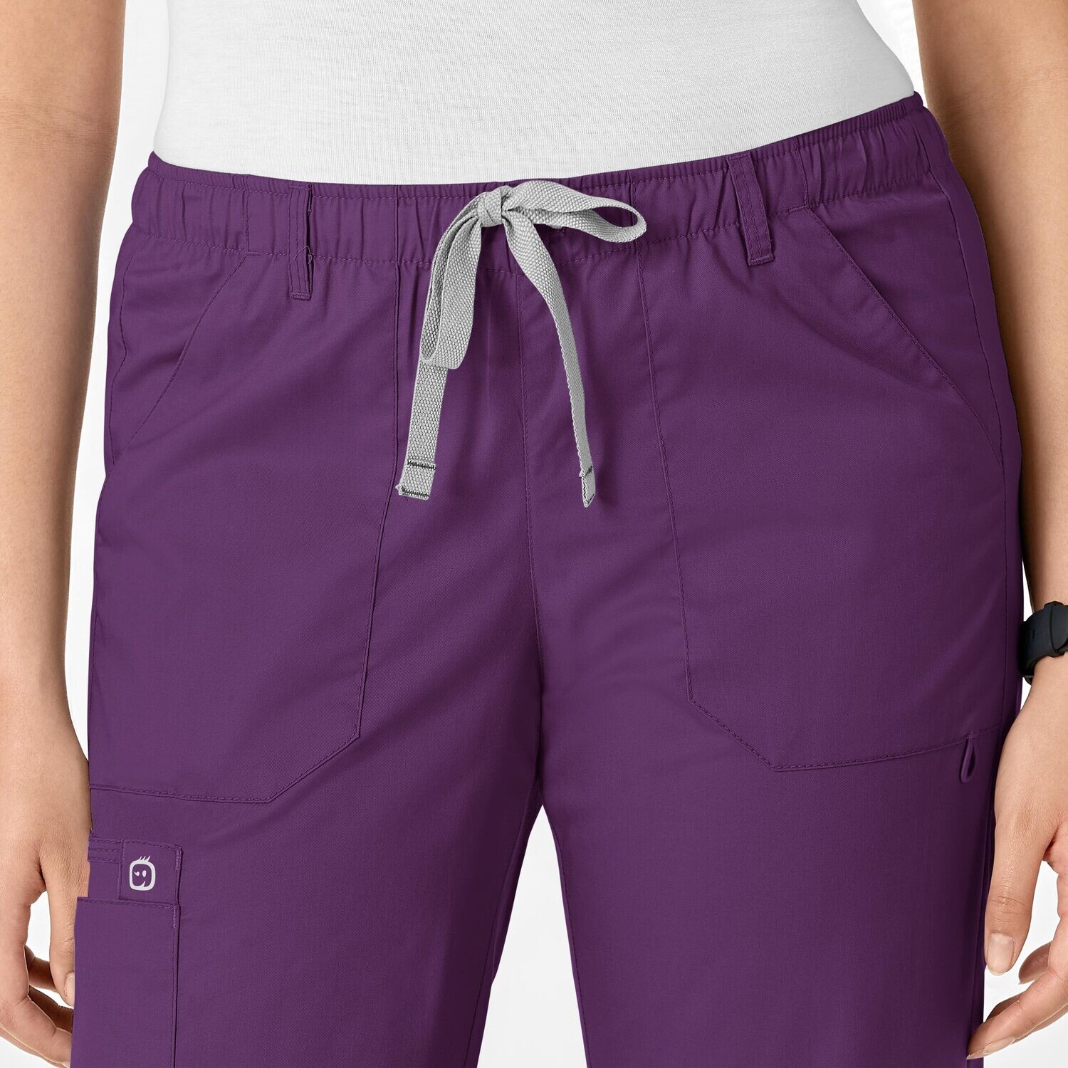 Pantalone donna 504 cargo eggplant
