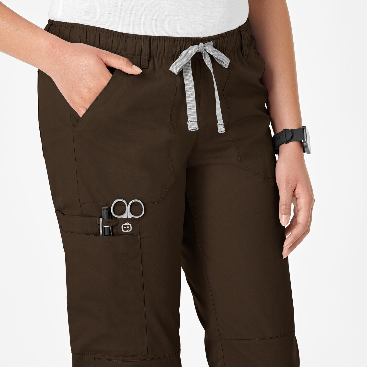 Pantalone donna 504 cargo chocolate