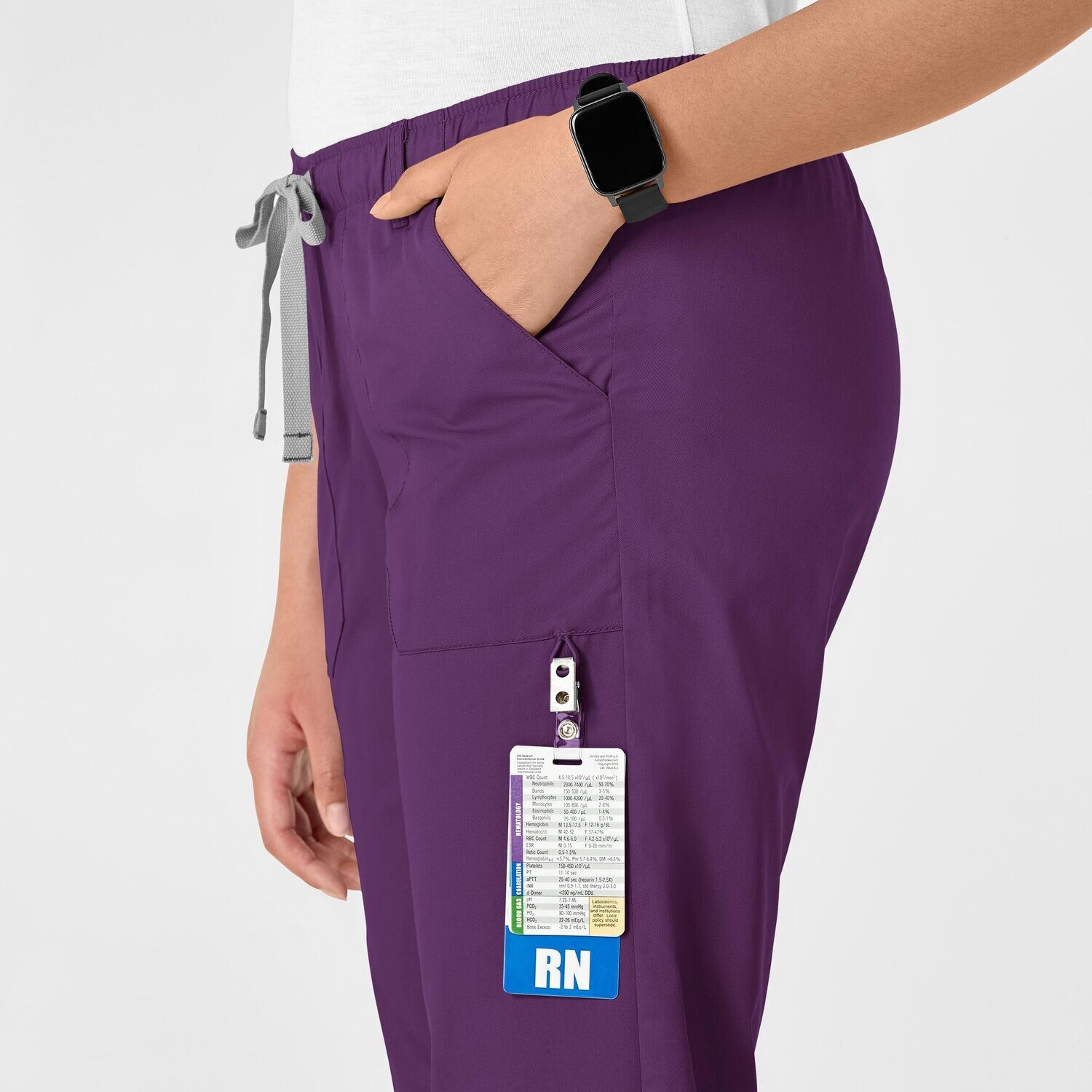 Pantalone donna 504 cargo eggplant