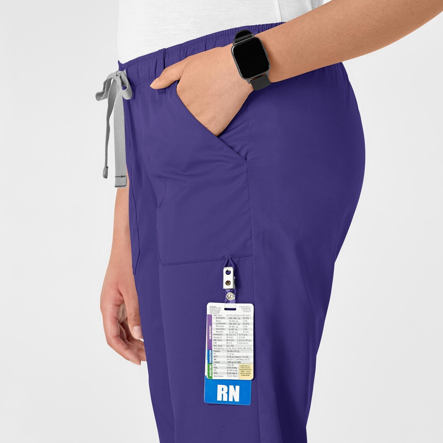 Pantalone donna 504 cargo grape