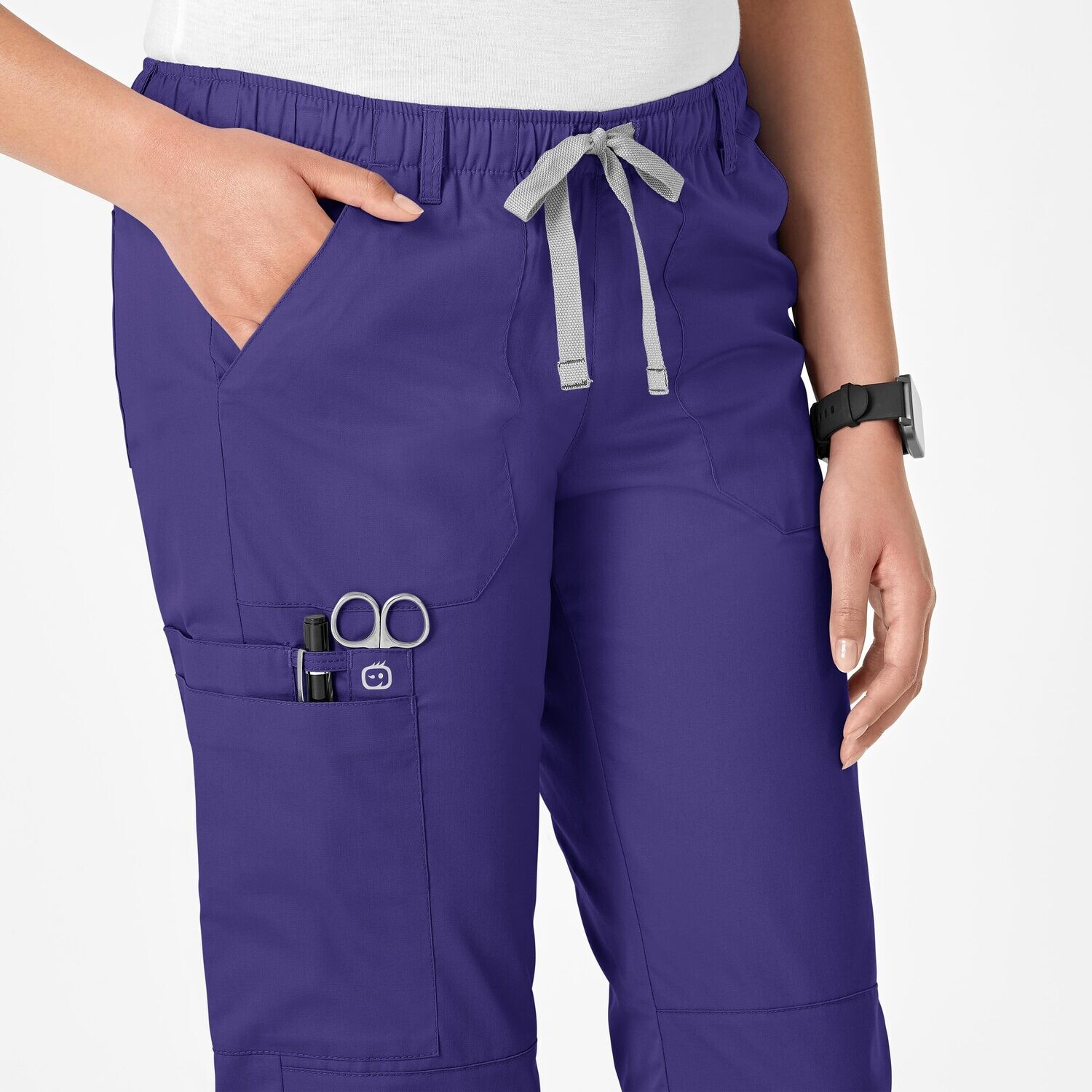 Pantalone donna 504 cargo grape