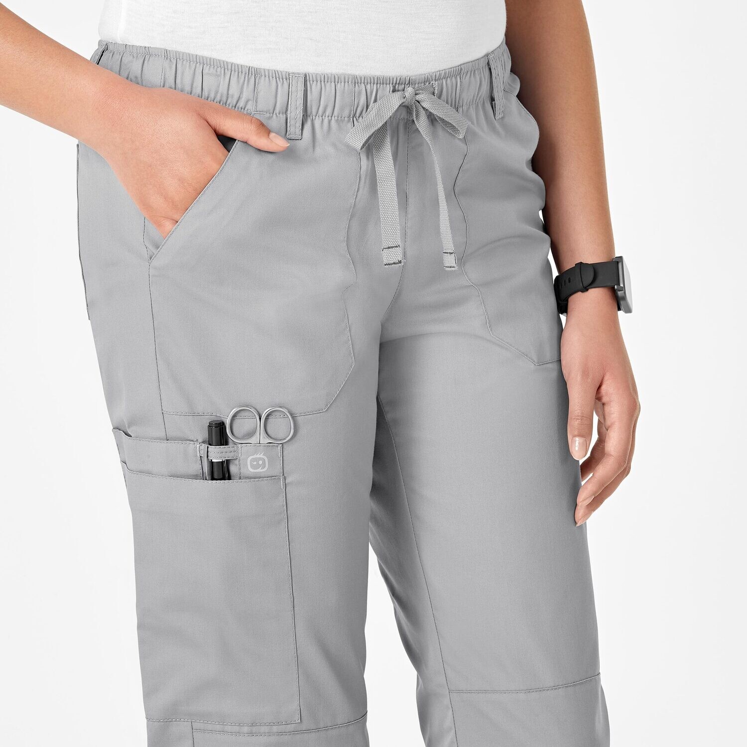 Pantalone donna 504 cargo grey