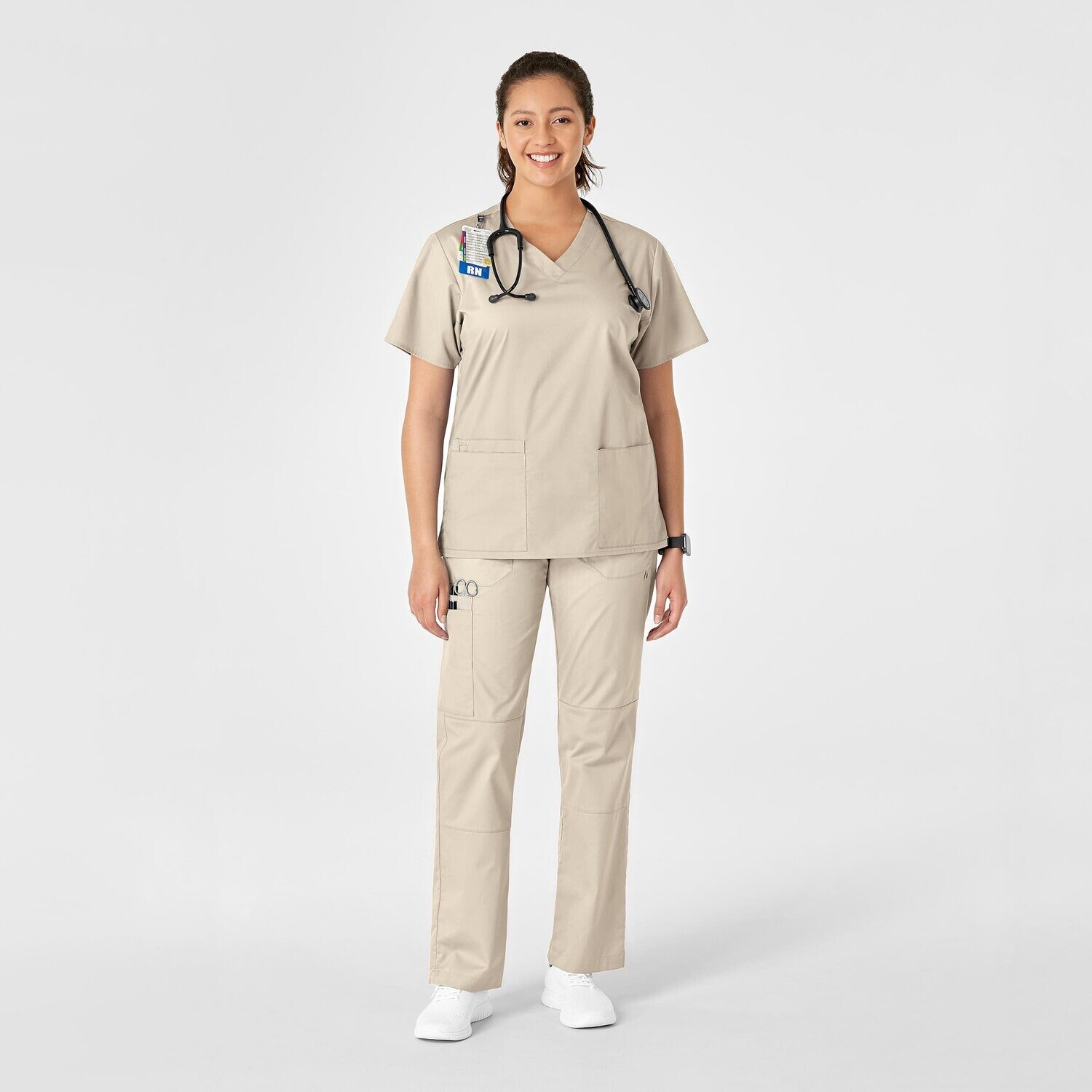Pantalone donna 504 cargo khaki
