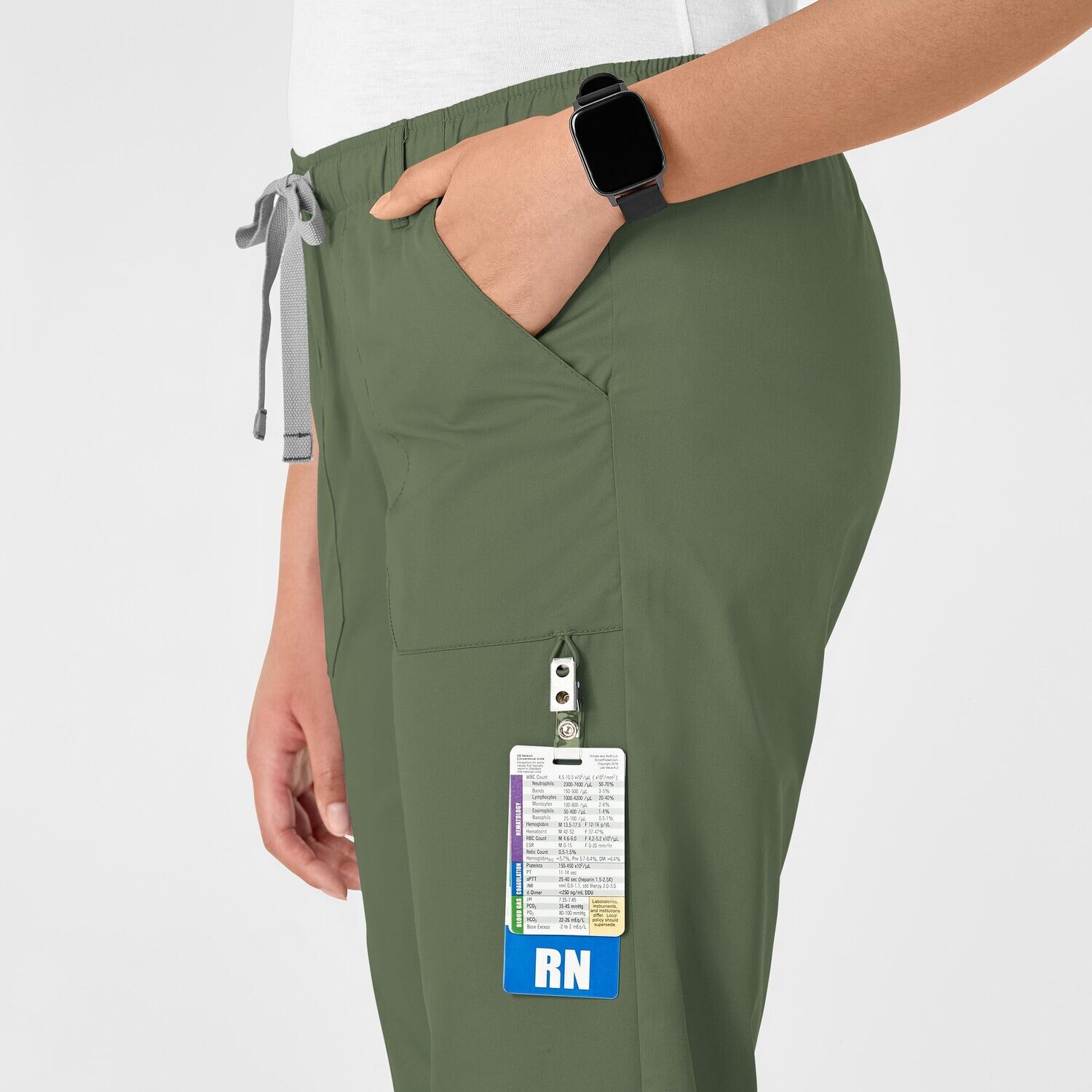 Pantalone donna 504 cargo olive