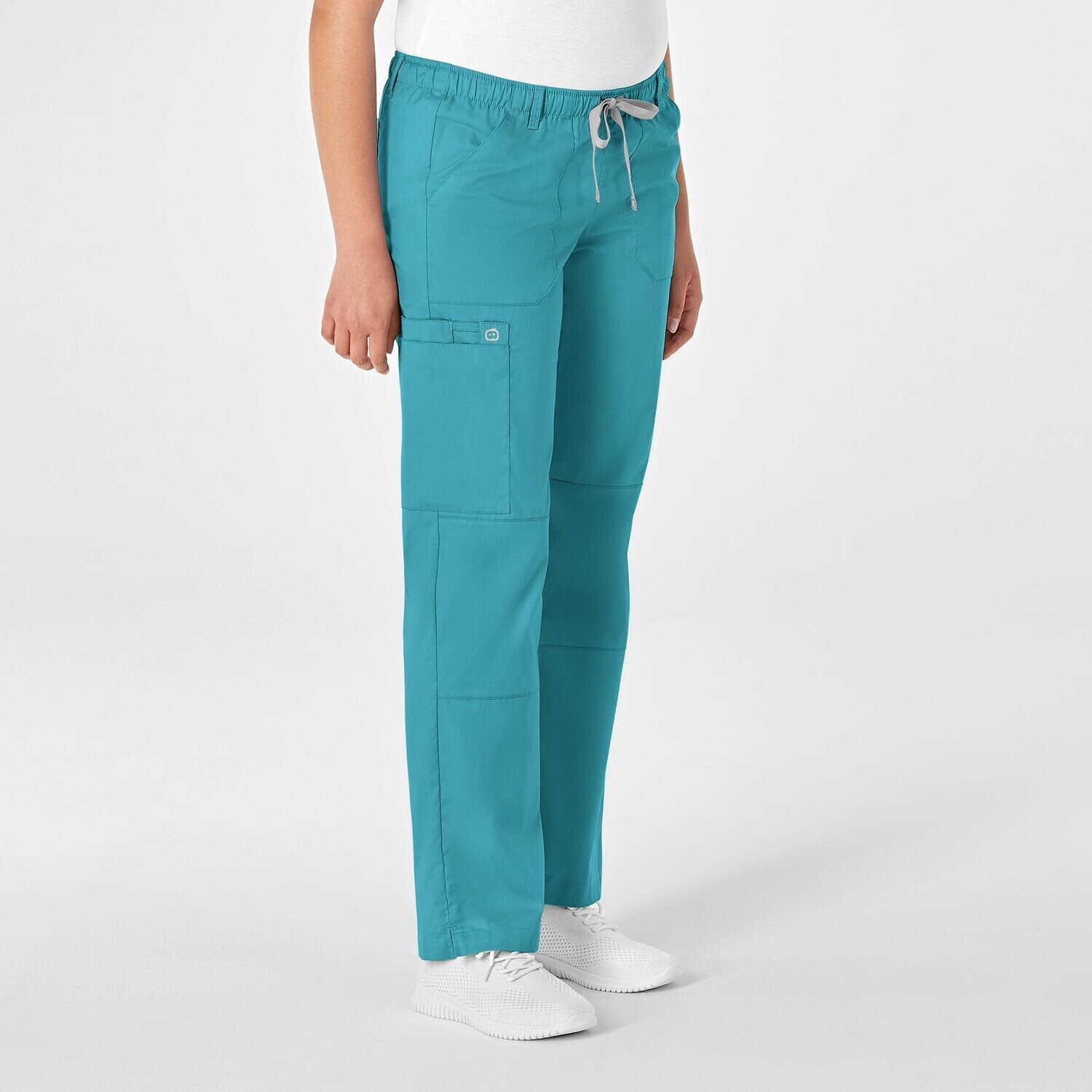 Pantalone donna 504 cargo teal blue