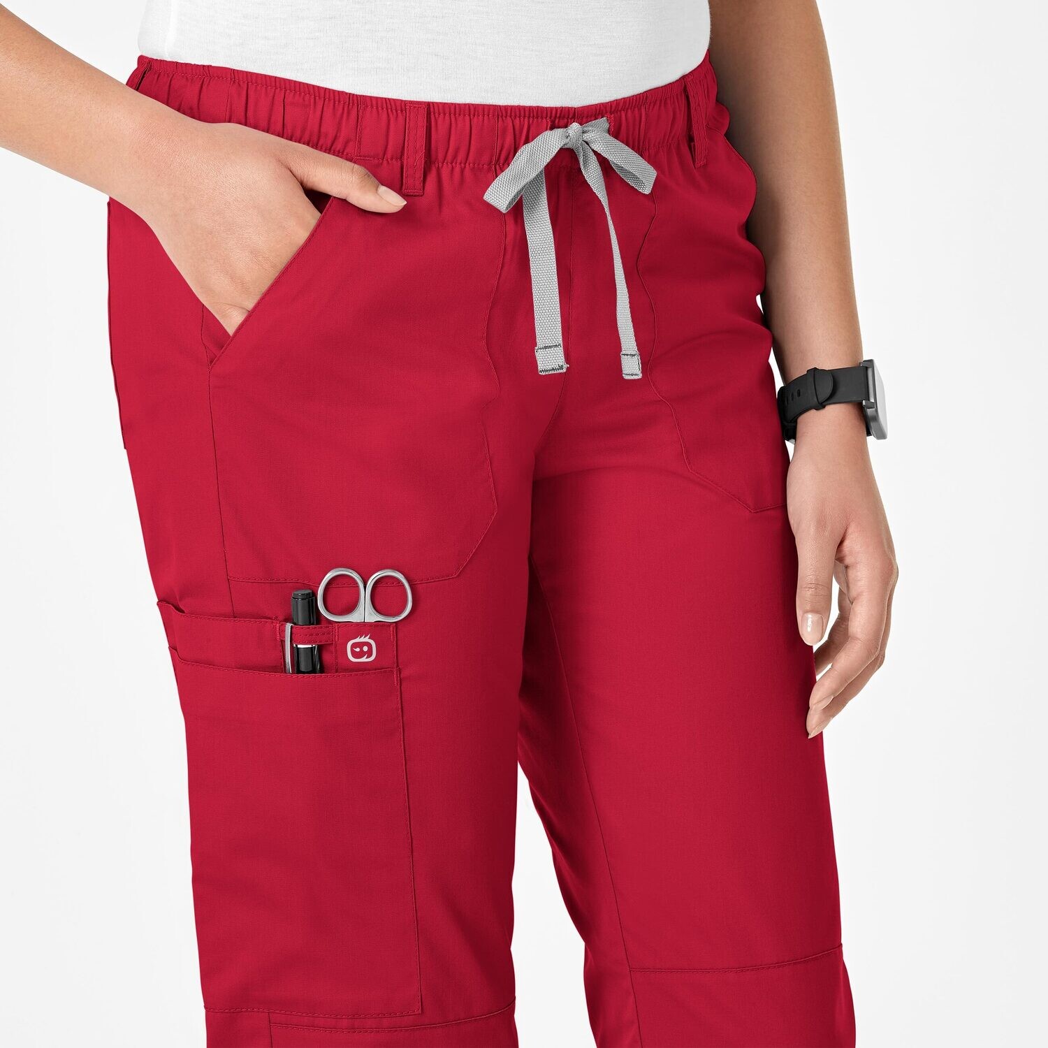 Pantalone donna 504 cargo red