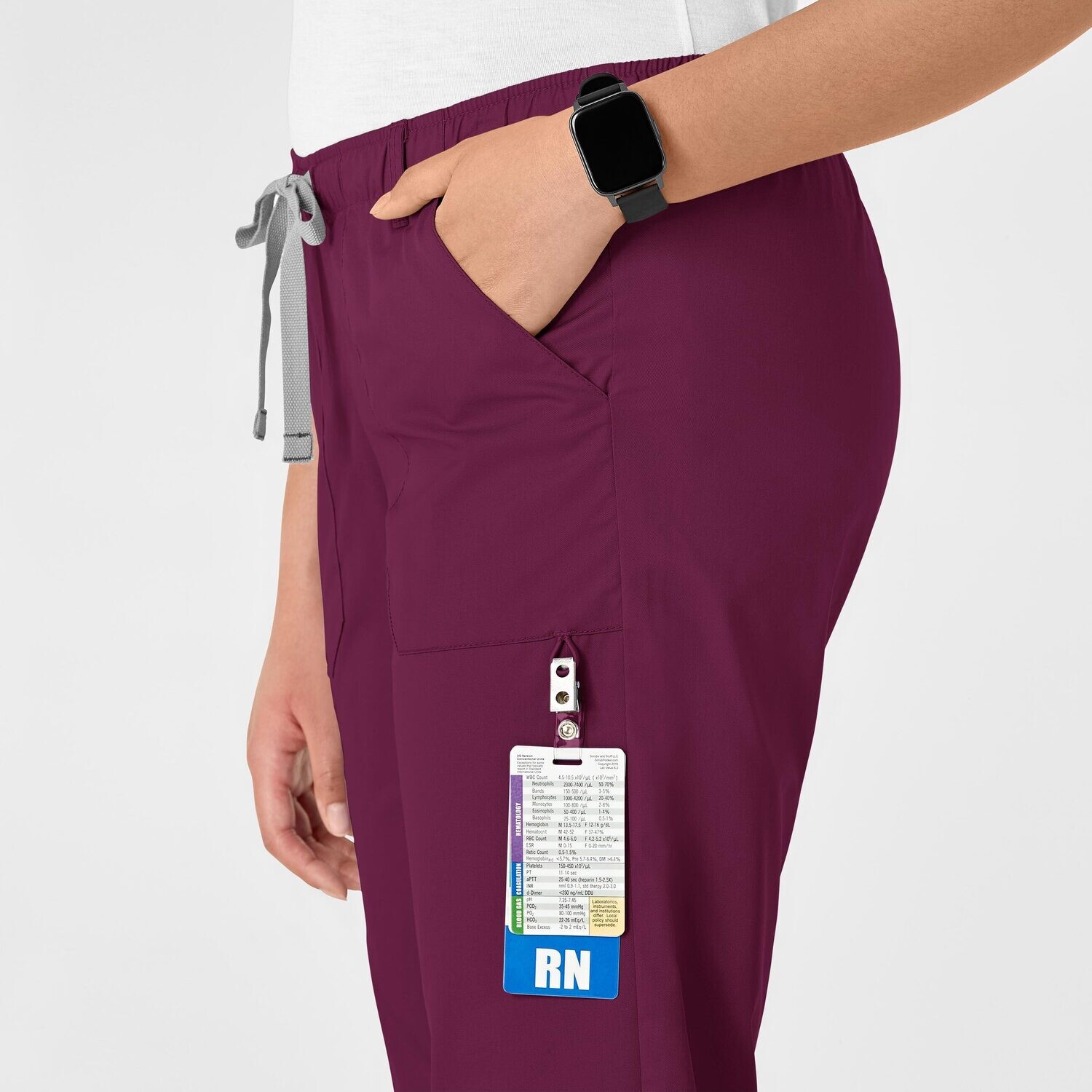 Pantalone donna 504 cargo wine