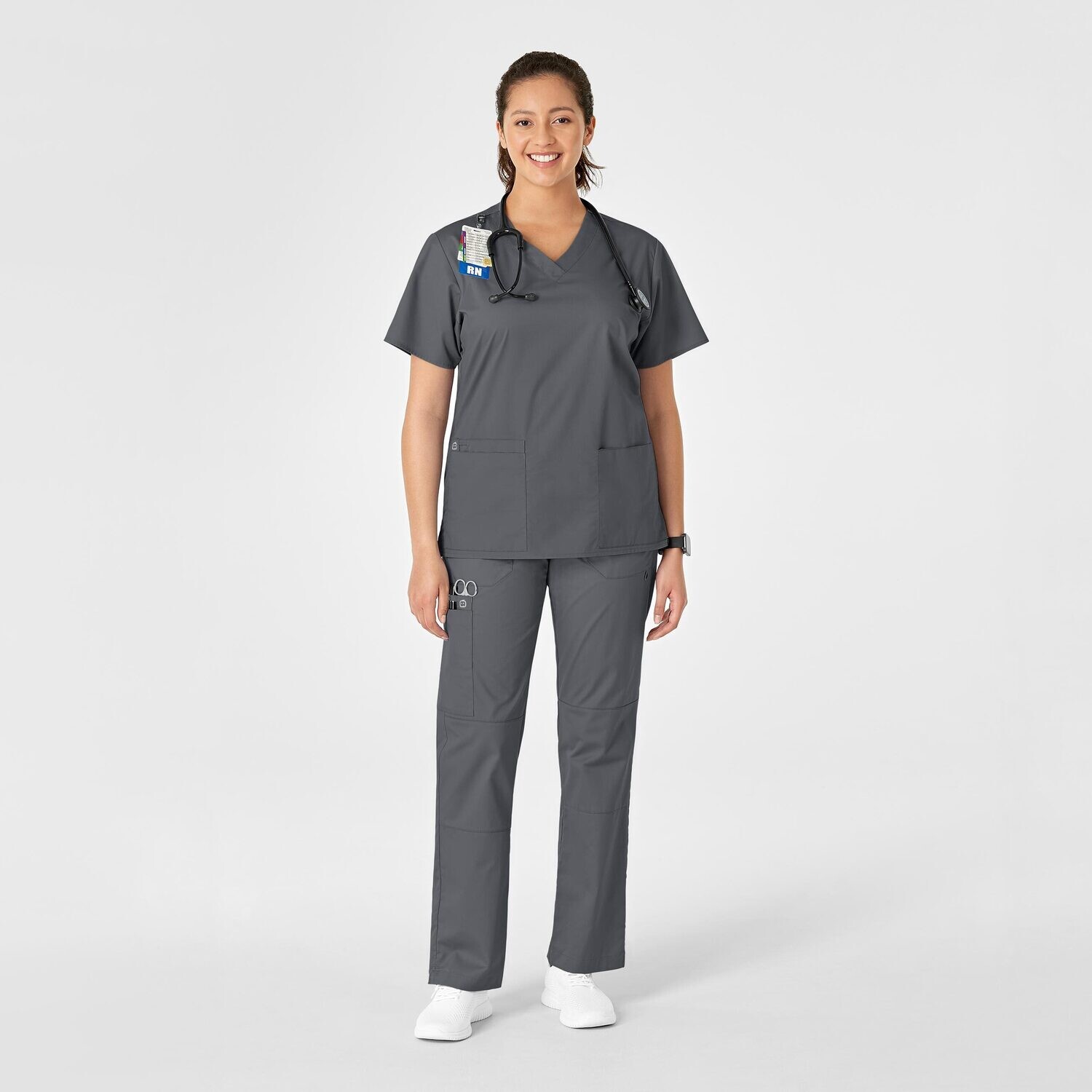 Pantalone donna 504 cargo pewter